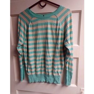 Striped long sleeved sweater